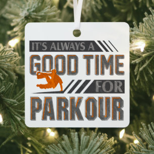 Base Jumping Es ist immer eine gute Zeit zu parken Ornament Aus Metall