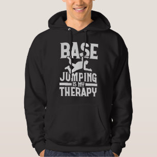 Base-Jumping ist meine Therapie Fallschirmspringen Hoodie