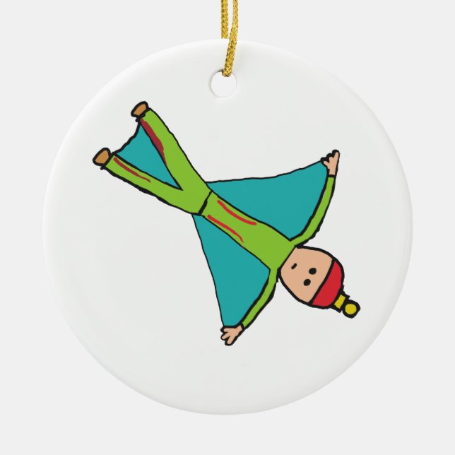 BASE Jumping Keramik Ornament (Vorne)