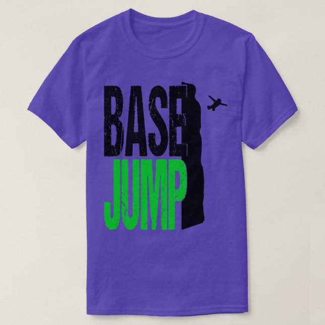 Base Jumping Parachute Extrem Wingsuit Base2 T-Shirt (Design vorne)