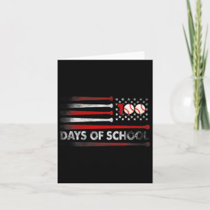 Baseball 100 Tage der Schule Baseball 100 Tage Tee Karte