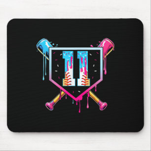 Baseball 11 Jahre alte Eiscreme tropft 11. Geburts Mousepad