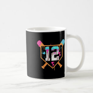 Baseball 12. Geburtstag Junge Eiscreme Tropf 12 Ja Kaffeetasse