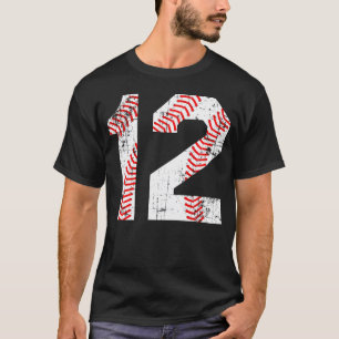Baseball 12 Jersey-Nummer T-Shirt