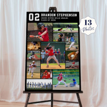 Baseball 13 Foto-Collage Spielername Nummer
