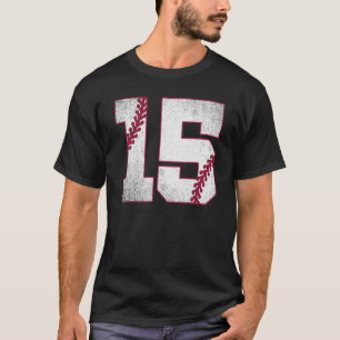Baseball 15. Geburtstag Baseball Jersey 15 Jahre O T-Shirt