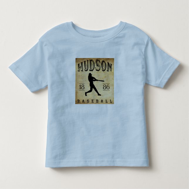 Baseball 1886 des Hudsons New York Kleinkind T-shirt (Vorderseite)