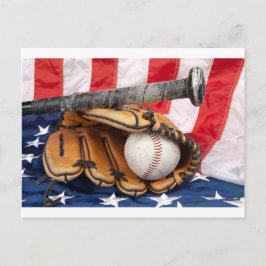 Baseball 18 USA Postkarte