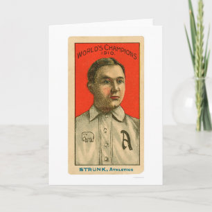 Baseball 1910 Amos Strunk Karte