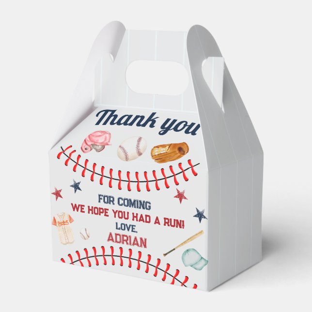 Baseball 1. Geburtstag Geschenkschachtel (Vorderseite)