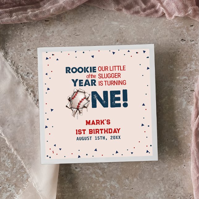 Baseball 1. Geburtstag Party Napkins Serviette (Von Creator hochgeladen)
