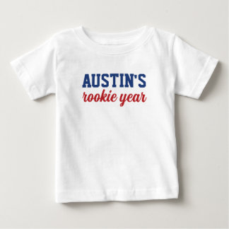 Baseball 1. Geburtstag Rookie Jahr Baby T-shirt