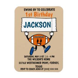 Baseball 1. Geburtstagssportthema Magnet