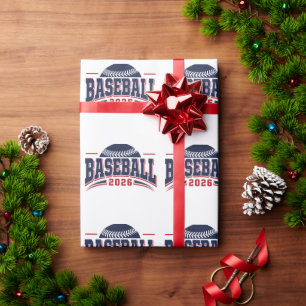 Baseball 2026 - Design des Classic Sports Team Geschenkpapier