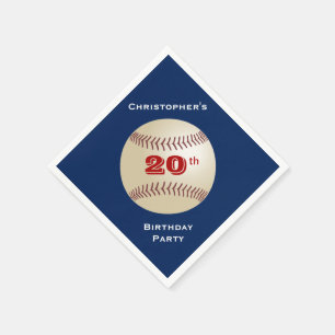 Baseball 20. Geburtstagsparty, Name, Serviette