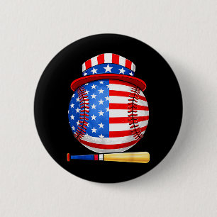 Baseball 4. Juli 250 Jahre Freiheit USA Button