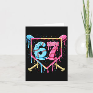 Baseball 67 Eis Drip Lustig Six Seven Meme Bo Karte