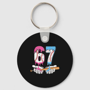 Baseball 67 Eis Drip Six Seven Jungen Lustig Ich Schlüsselanhänger