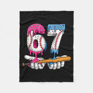 Baseball 67 Eis Drip Six Seven Jungen Lustig Me Fleecedecke