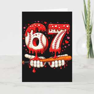 Baseball 67 Eis Drip Six Seven Jungen Spaß Meme Karte