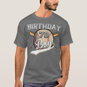 Baseball 70. Geburtstagsparty 70 Jahre alter Baseb T-Shirt