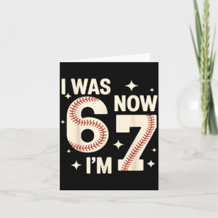 Baseball 7. Geburtstag lustig 6 7 Jahre alt war 6  Karte