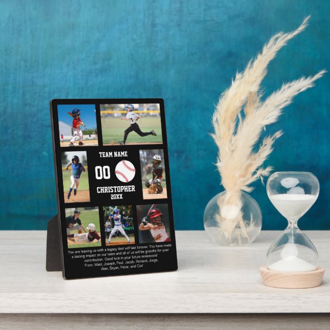 Baseball 7 photo collage team name fotoplatte (Seite)