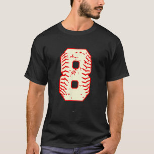 Baseball 8. Geburtstag 8 Jahre alte Boy Ball Numme T-Shirt