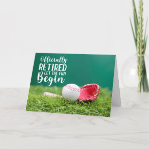 Baseball A Zuhause Run Farewell: Baseball Retireme Karte