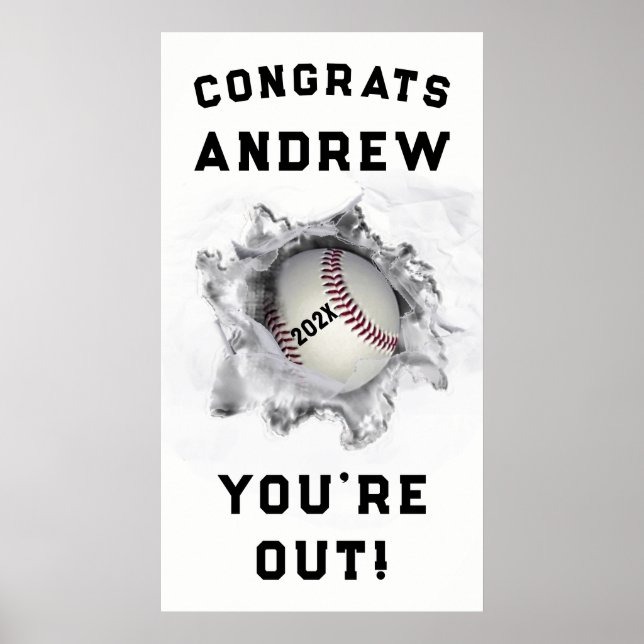 Baseball-Abschluss 2025 Poster (Vorne)