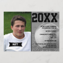 Baseball-Abschluss-Ankündigung