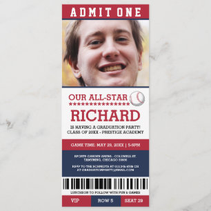 Baseball-Abschluss-Party lädt ein Einladung