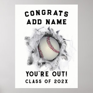 Baseball-Abschluss-Poster Poster