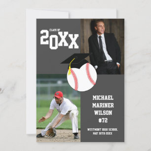 Baseball Abschluss Sport Gray Foto Ankündigung
