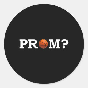 Baseball-Abschlussball-Antrag Promposal Runder Aufkleber