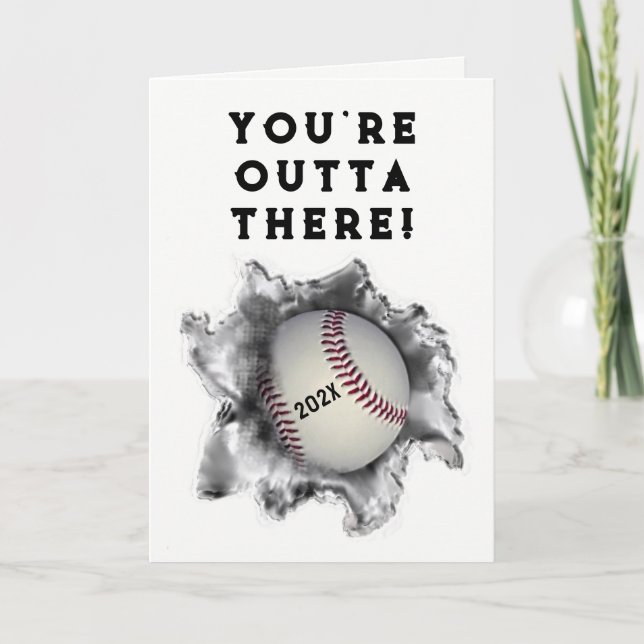 Baseball-Abschlusskarten Karte (Vorderseite)