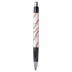 Baseball-Abstrakter Gummi-Grip-Pen Kugelschreiber