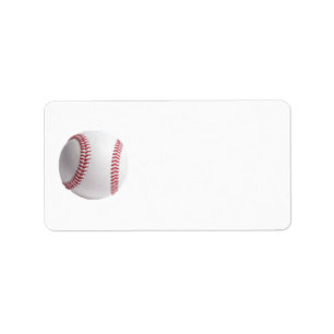 Baseball Adressaufkleber