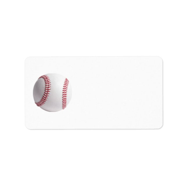 Baseball Adressaufkleber (Vorne)
