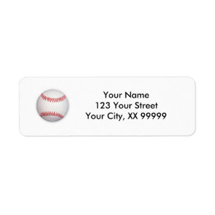 Baseball-Adressetiketten