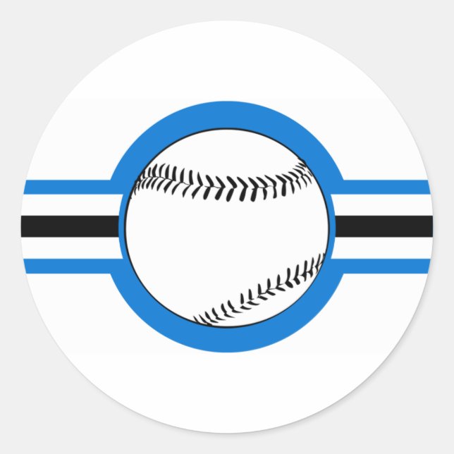 Baseball : Airstar : Runder Aufkleber (Vorderseite)
