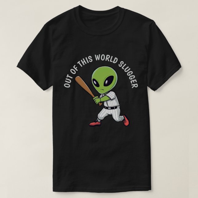 Baseball Alien T-Shirt (Design vorne)