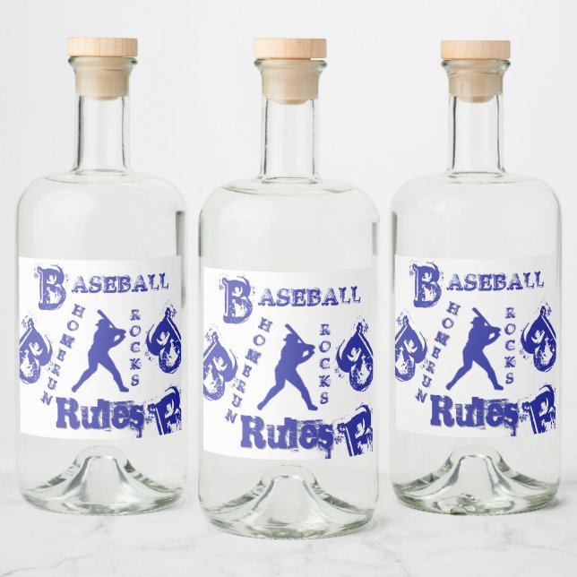 Baseball Alkoholflaschenetikett (Flaschen)