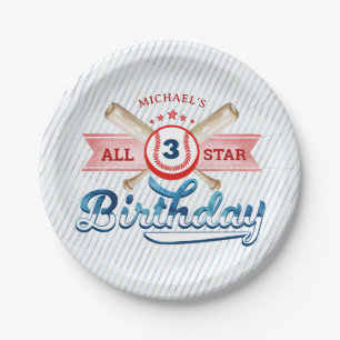 Baseball All-Star-Geburtstagsparty-Teller Pappteller
