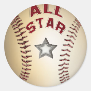 Baseball All Star Runder Aufkleber