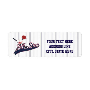 Baseball ALL-STAR Sport Einladungsaufkleber
