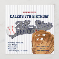 Baseball All Star Sports Strike Geburtstagsparty