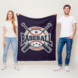 Baseball All Star Sportteam Fleecedecke