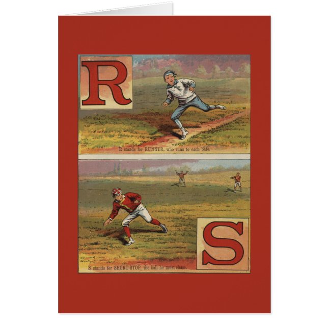 Baseball-Alphabet R und S (Vorne)