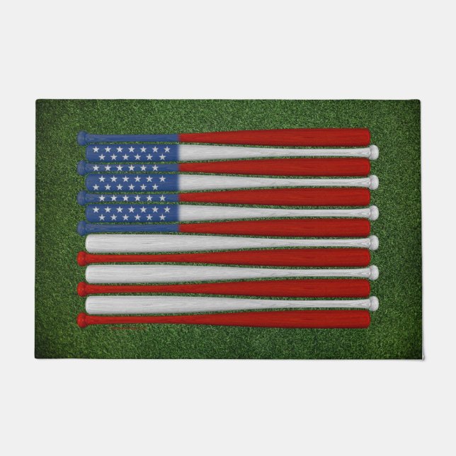 Baseball America (USA) Doormat Fußmatte (Vorderseite)